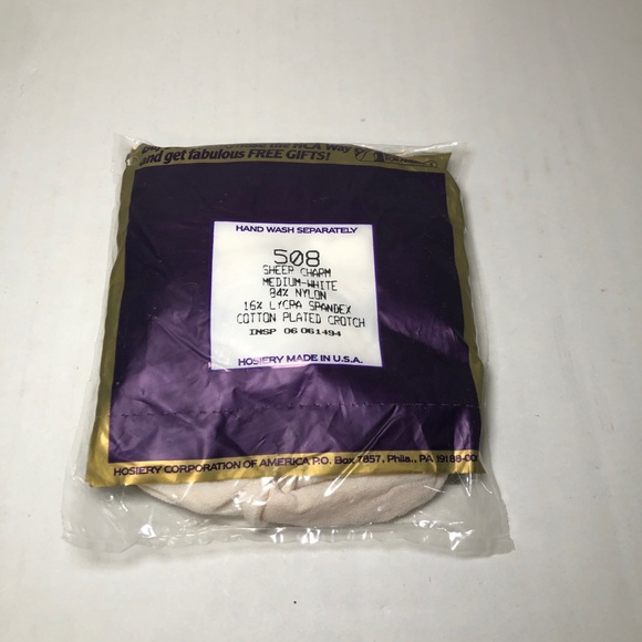 Silkies Control Top Pantyhose Medium White 508 Sealed Made in USA - Picture 4 of 5